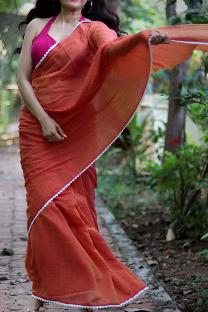 Mulmul Crochet Lace Saree  Dil Deewana (SAREE)