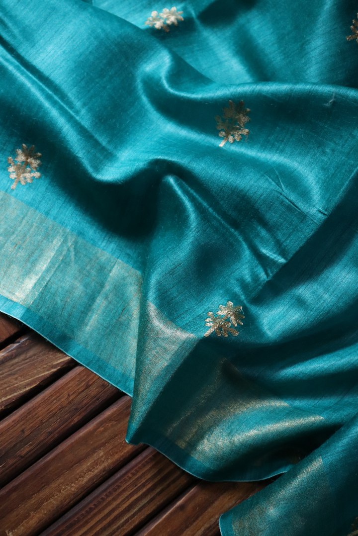 Embroidered Muga Silk Saree  Aashirvaad (SAREE)