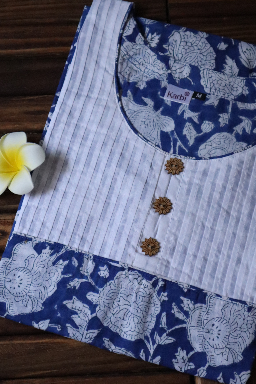 Block Printed Cotton Kurti  Peace (KURTI)