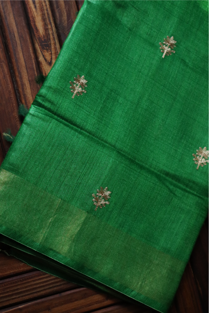 Embroidered Muga Silk Saree  Saat Phere (SAREE)