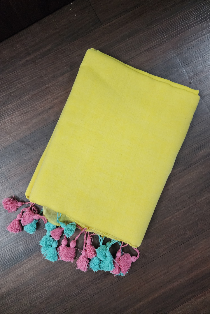 Finest Mulmul Tassel Saree  Indra-Dhanush-3 (SAREE)