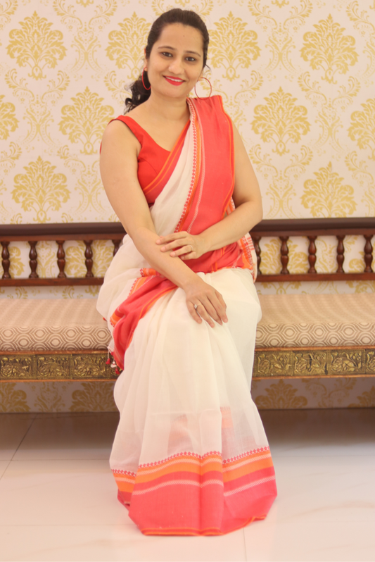Begampuri Cotton Saree  Sunrise (SAREE)