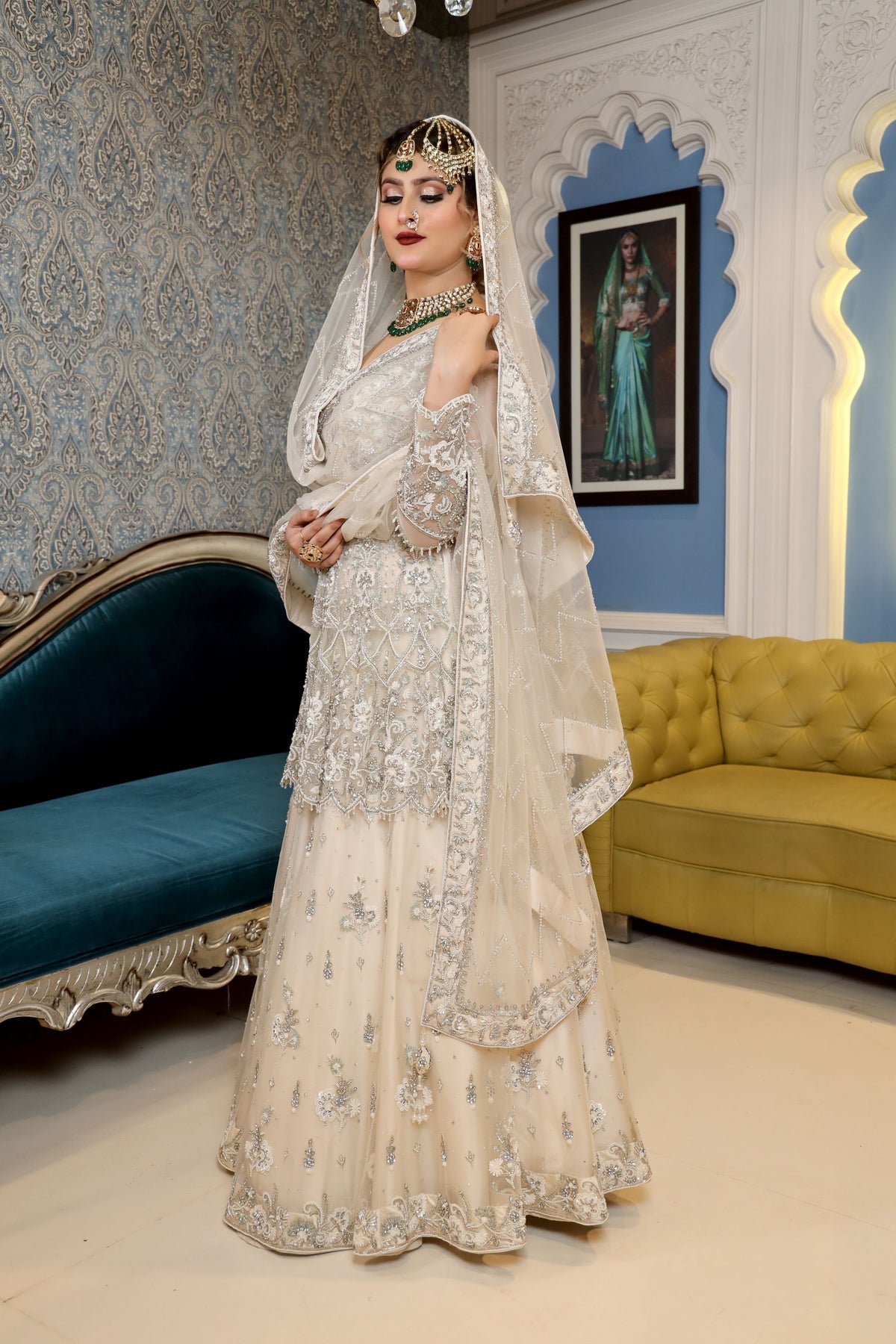 Peplum Top & lehenga Set