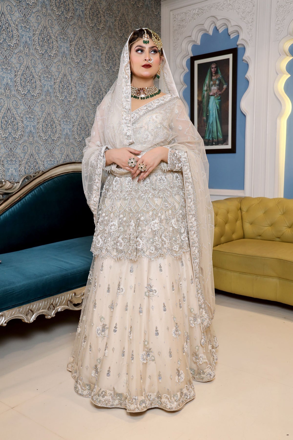 Peplum Top & lehenga Set