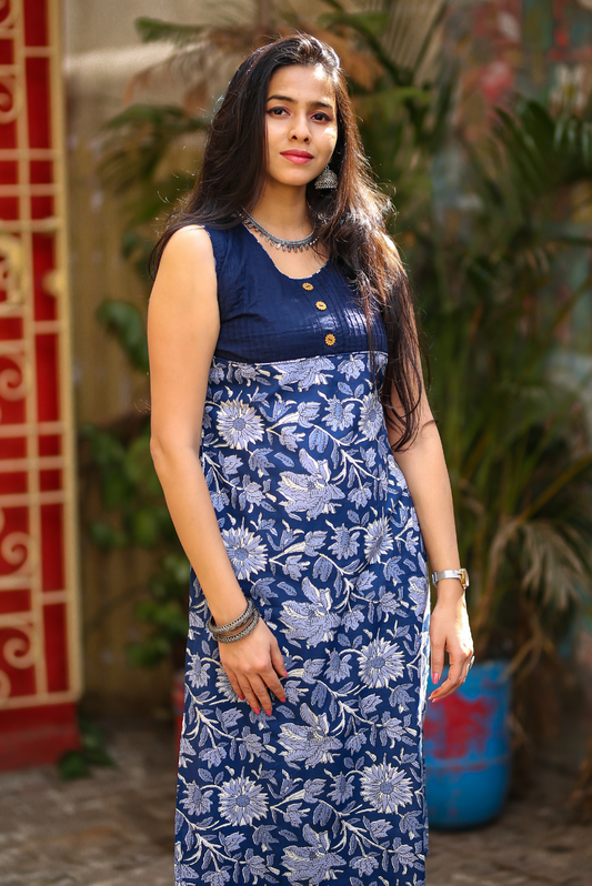 Block Printed Cotton Kurti  Laughter (KURTI)