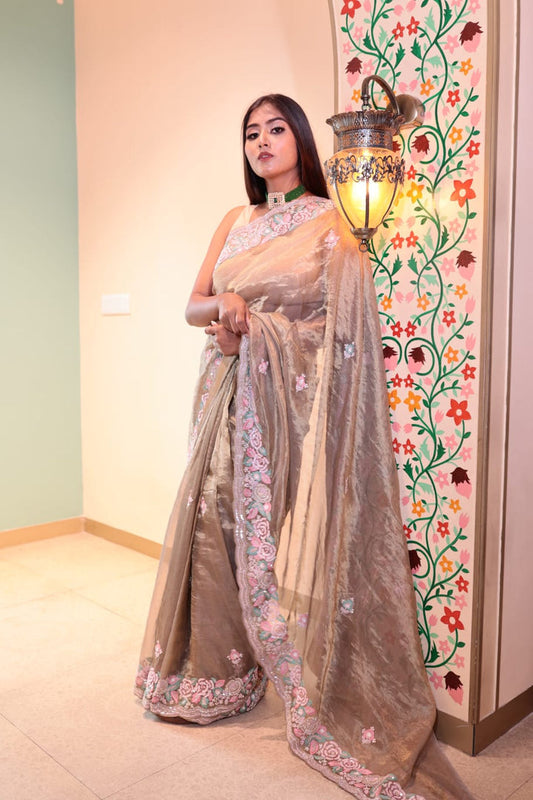 Exquisite Highland Tissue Saree