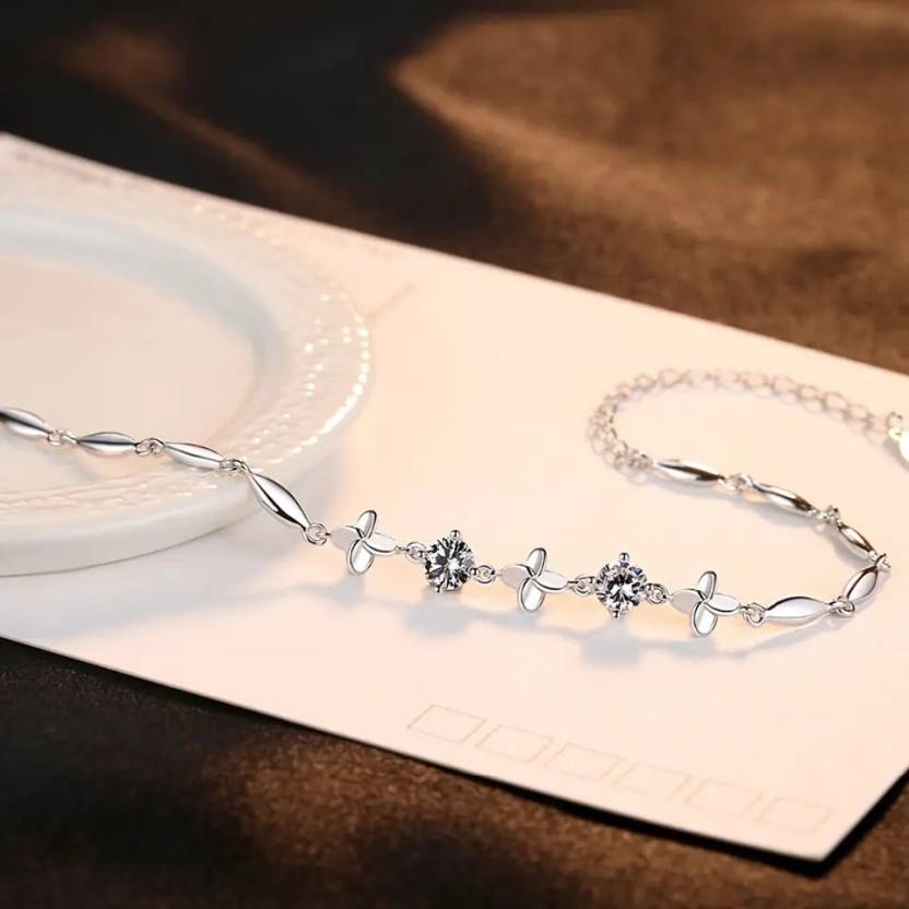 Copper, Alloy Sterling Silver Bracelet