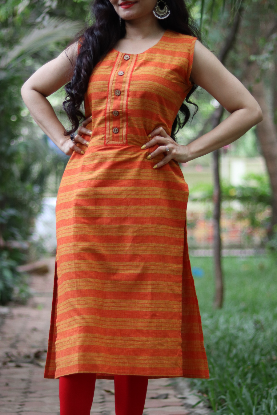 Cotton Kurti  Slice of Orange (KURTI)