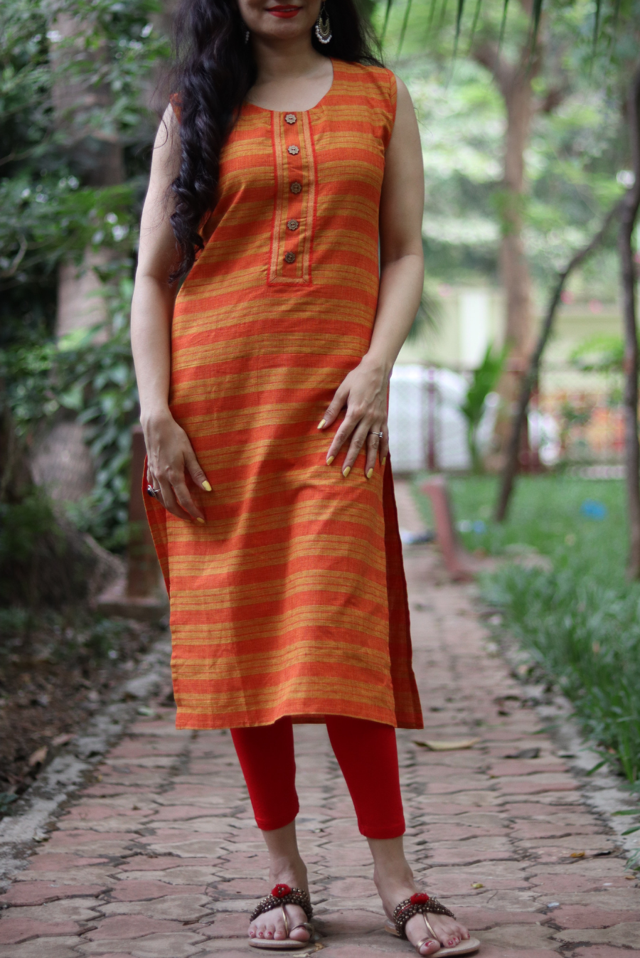 Cotton Kurti  Slice of Orange (KURTI)