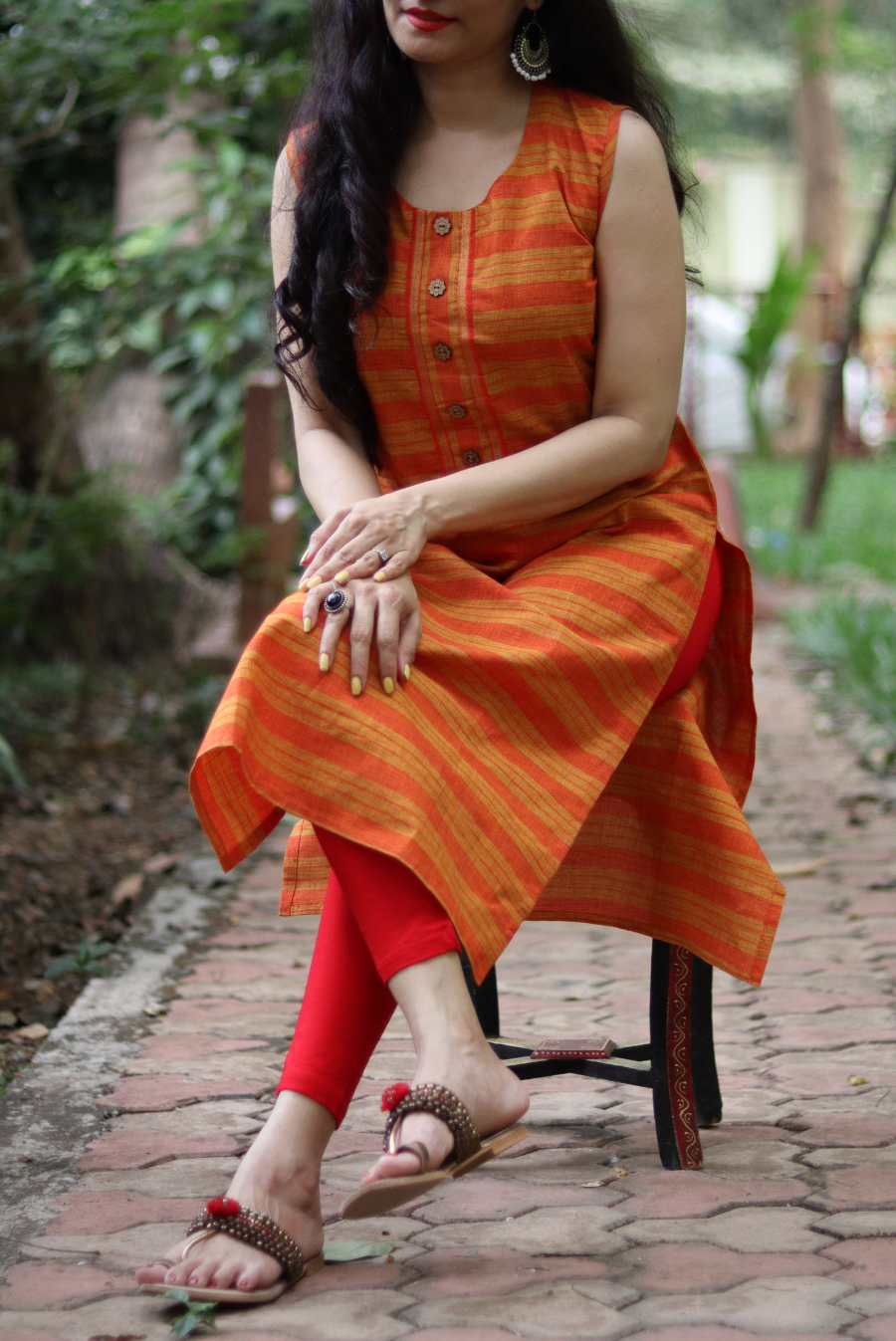 Cotton Kurti  Slice of Orange (KURTI)