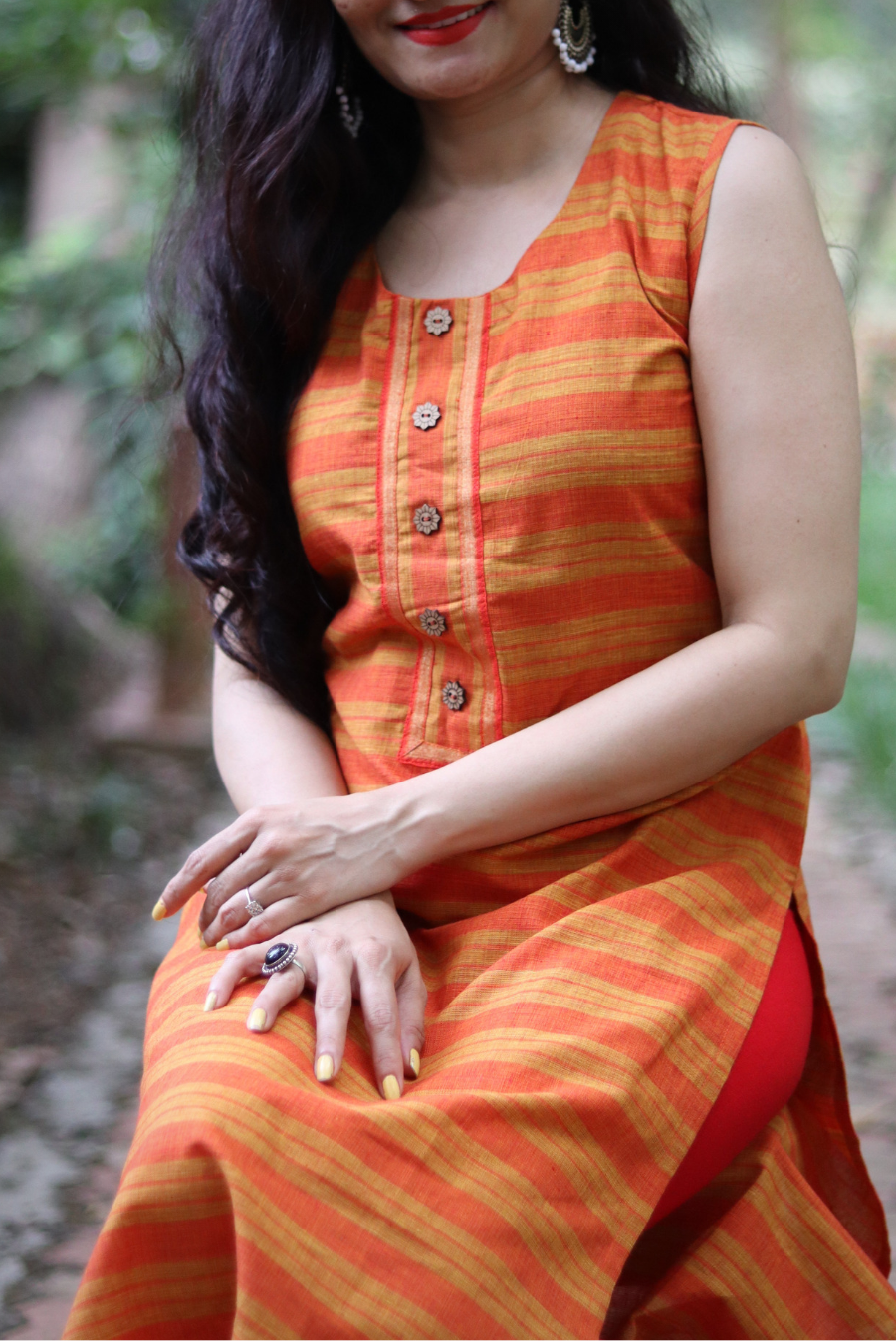 Cotton Kurti  Slice of Orange (KURTI)