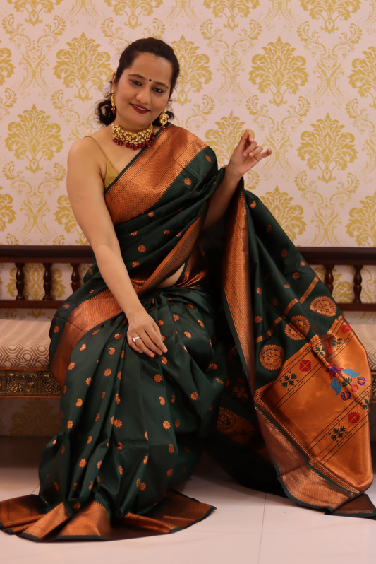 Paithani Kantan Silk Saree  Dhadkan (SAREE)