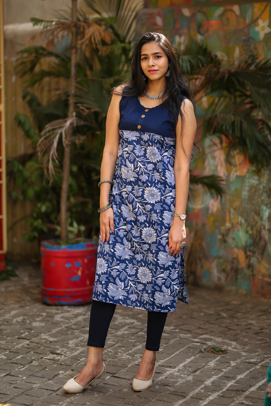 Block Printed Cotton Kurti  Laughter (KURTI)