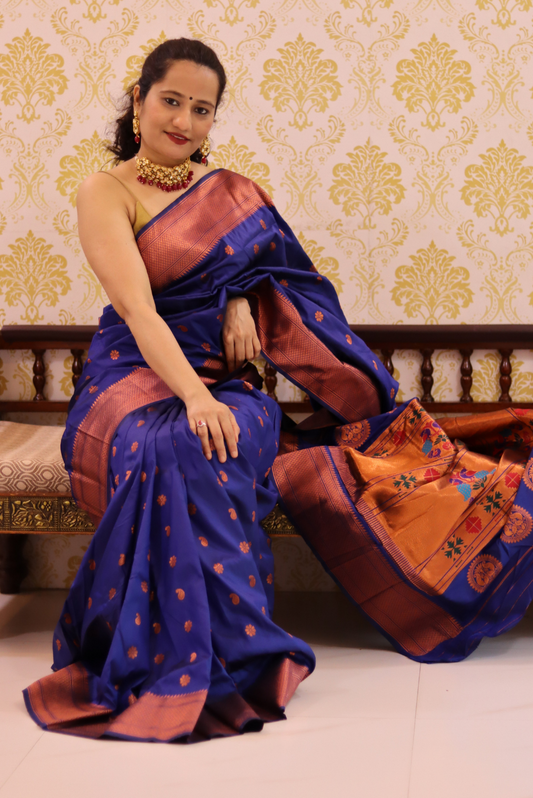 Paithani Kantan Silk Saree  Badastoor (SAREE)