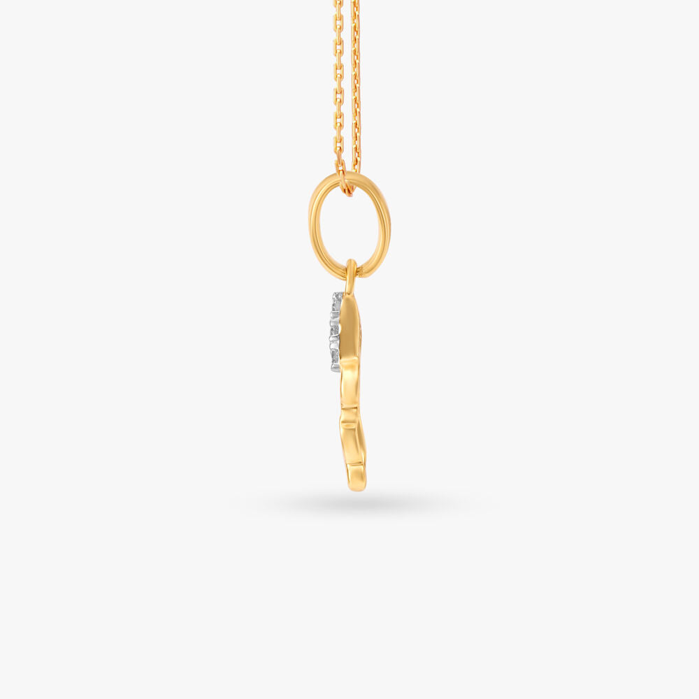 Elegant Bunny Diamond Pendant for Kids