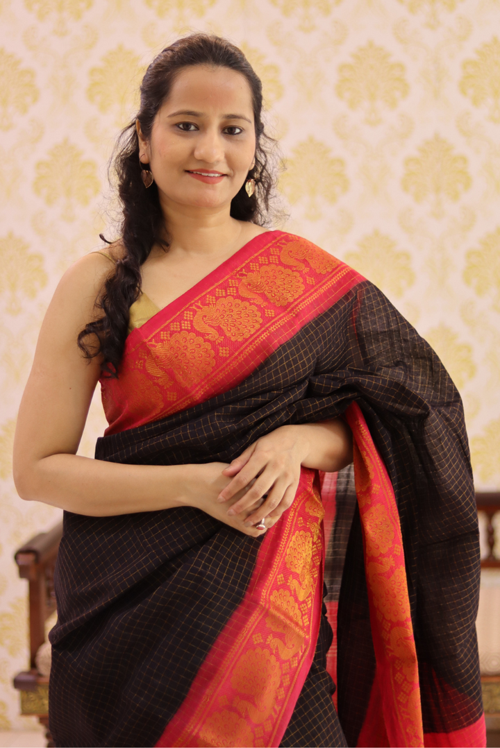 South Cotton Zari Border Saree  Bhargavi (SAREE)