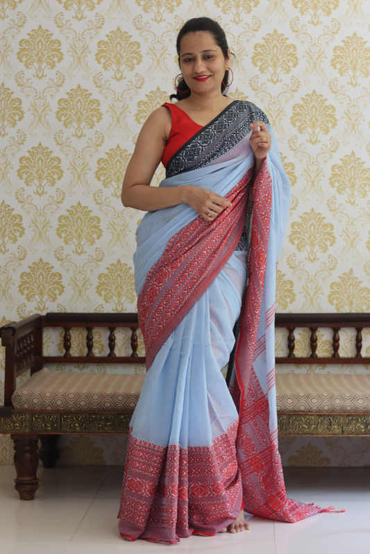 Begampuri Cotton Saree  Baadal (SAREE)