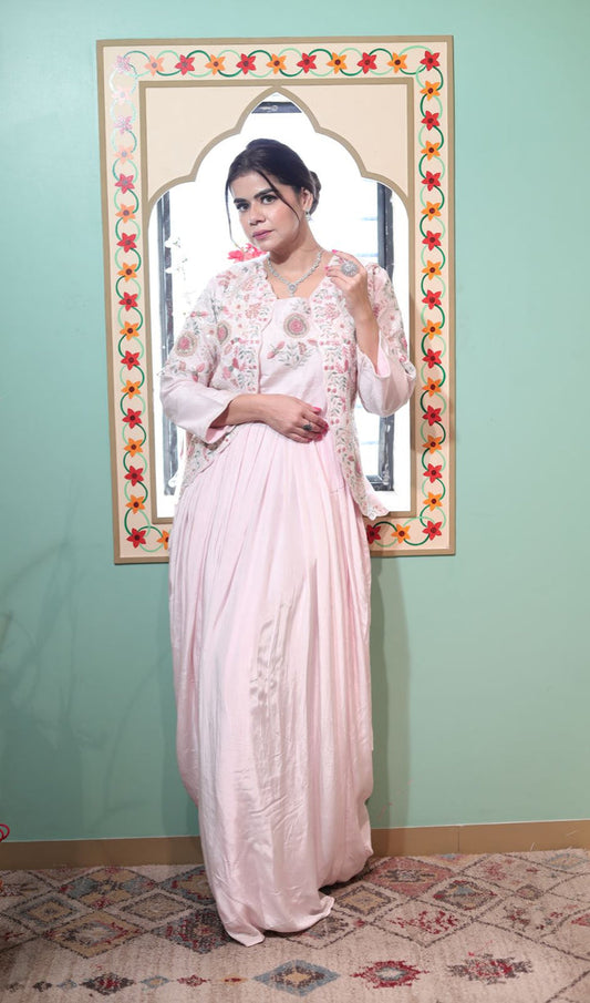 Cupcake Satin Silk Western Dress