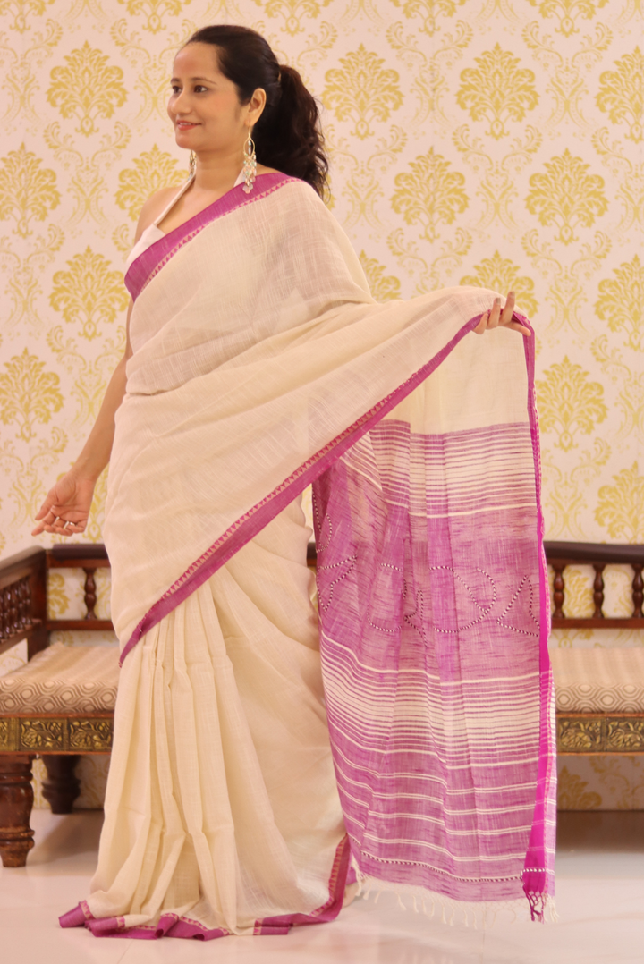 Woven Cotton Saree  Shalini (SAREE)