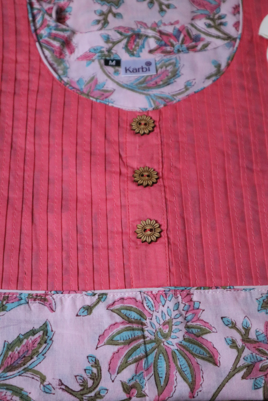 Block Printed Cotton Kurti  Romance (KURTI)