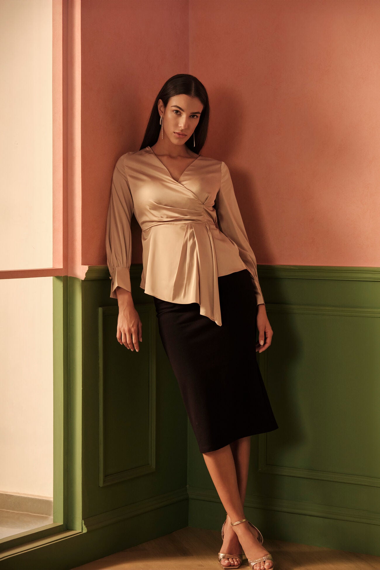 Sunlit Satin Top