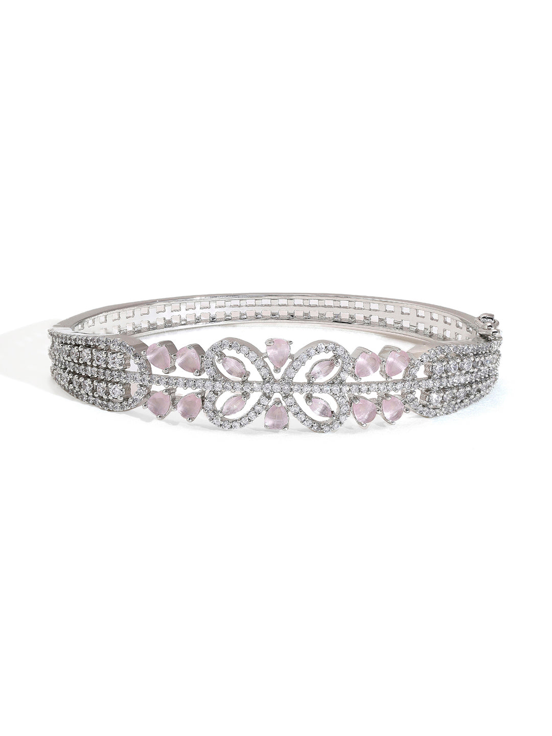 American Diamond Sparkle on Silver-Plated Bracelet