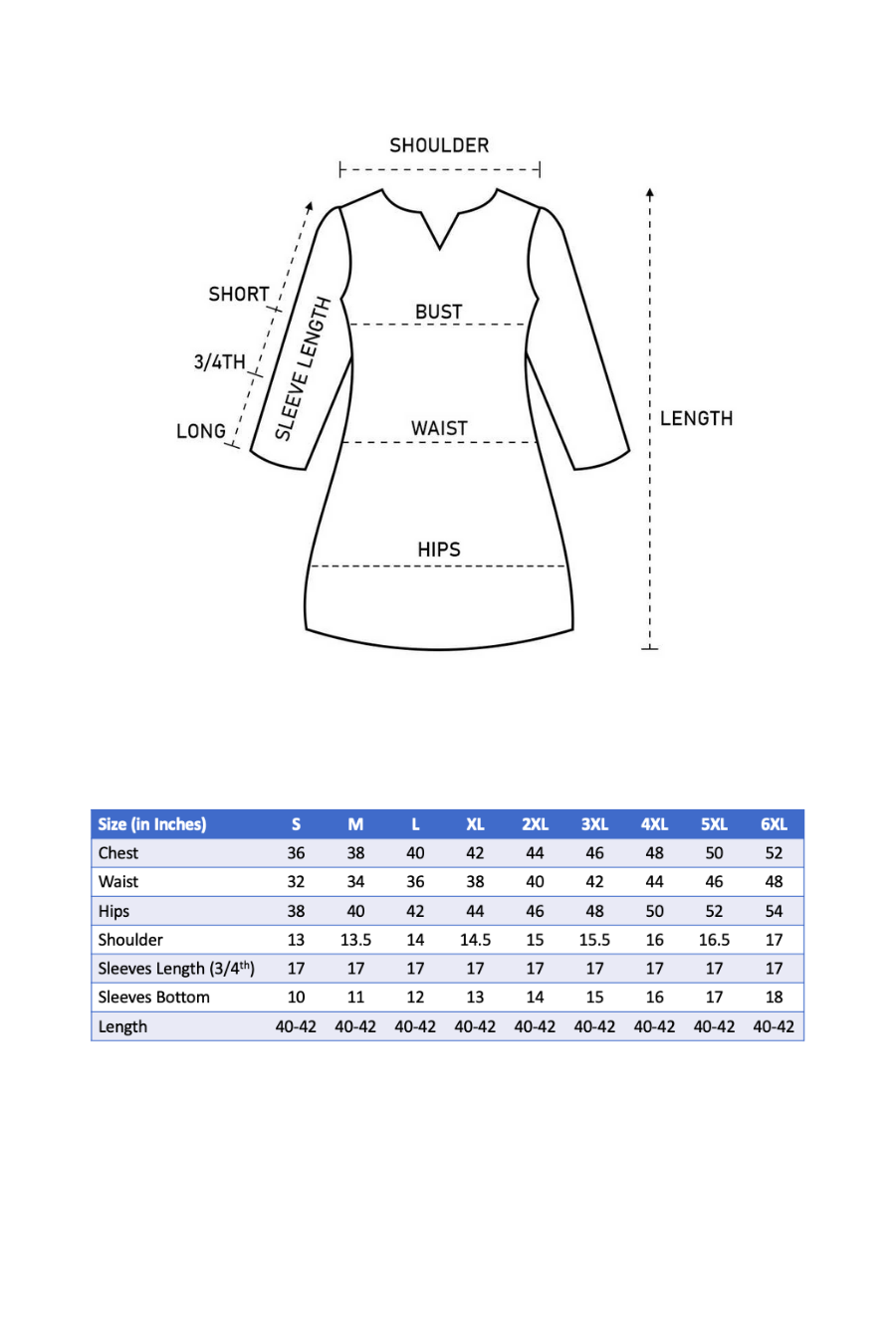 Block Printed Cotton Kurti  Innocence (KURTI)
