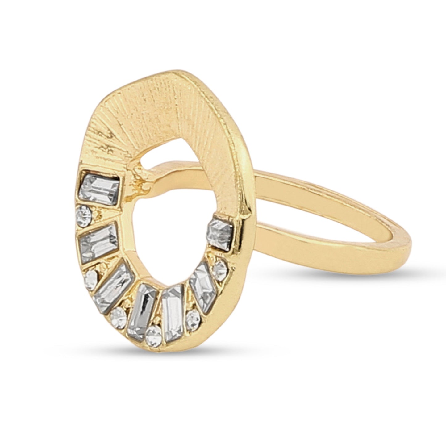 London Women's Textured Circle Ring-Small
