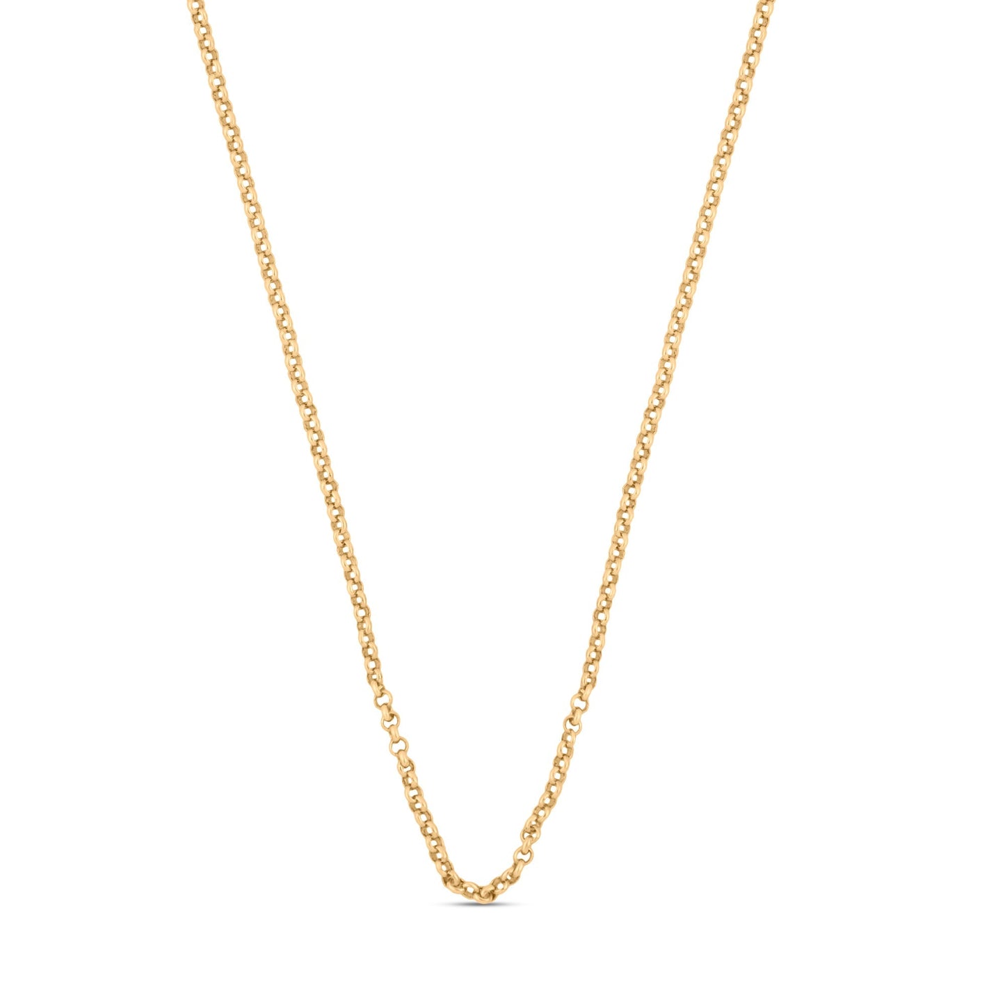 London Women's Z Real Gold Plated Belcher Chain Necklace
