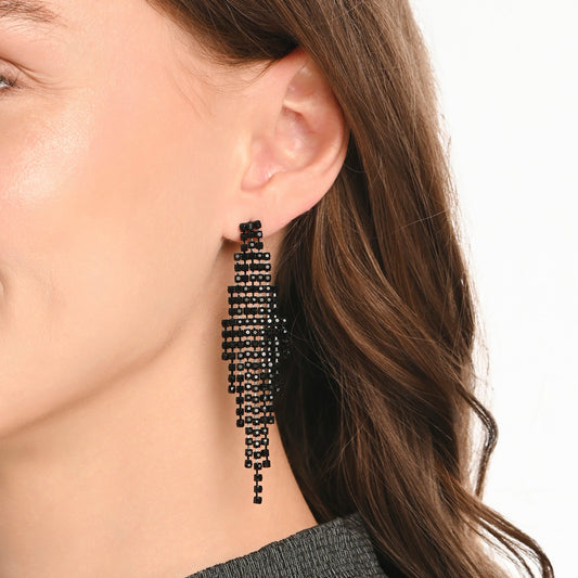 London Women's Waterfall Statement Drop Earrings