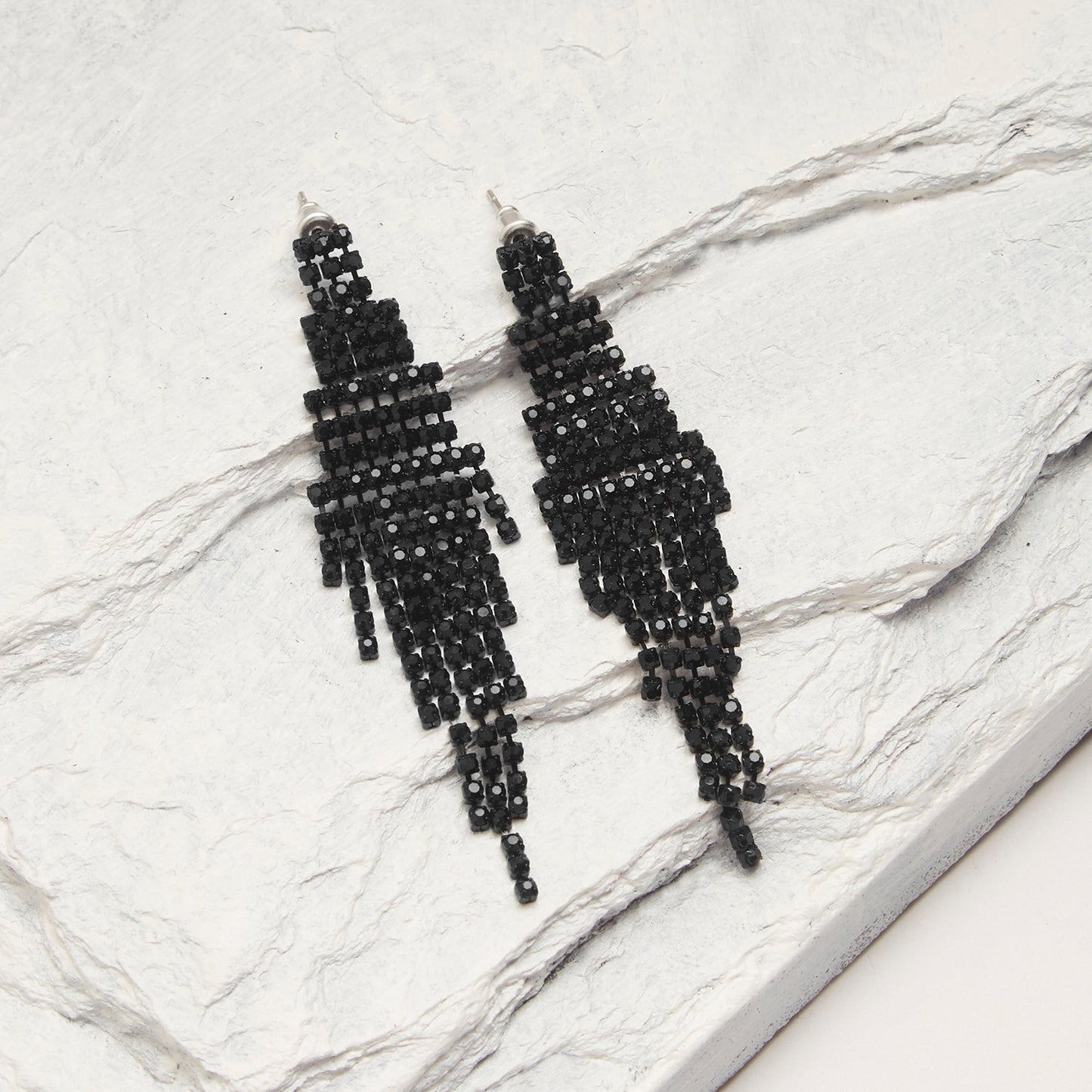 London Women's Waterfall Statement Drop Earrings