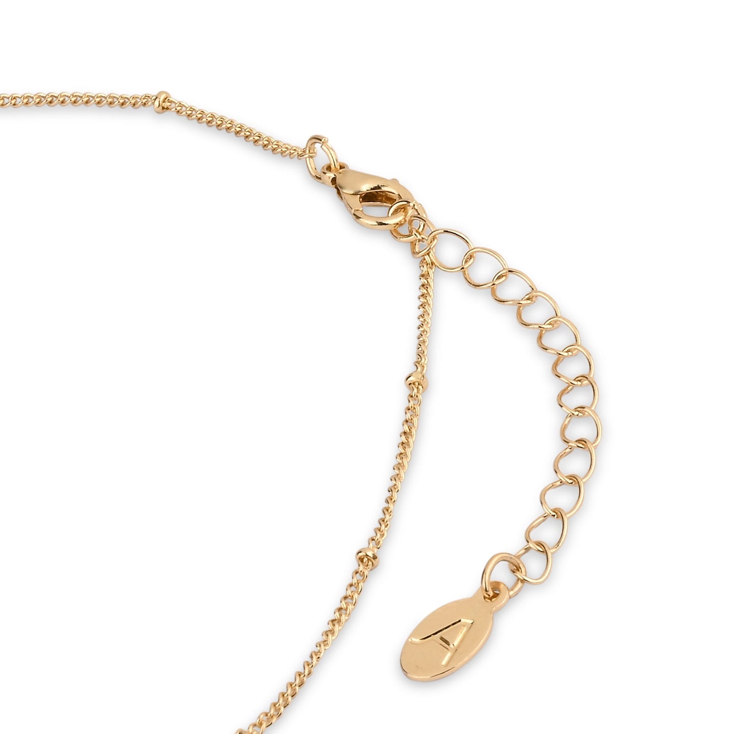 London Women's Gold Molten Circle Pendant Necklace