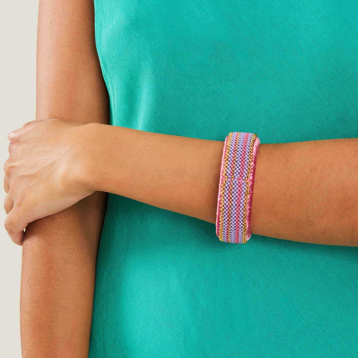 London Women's Multi Beaded Bangle