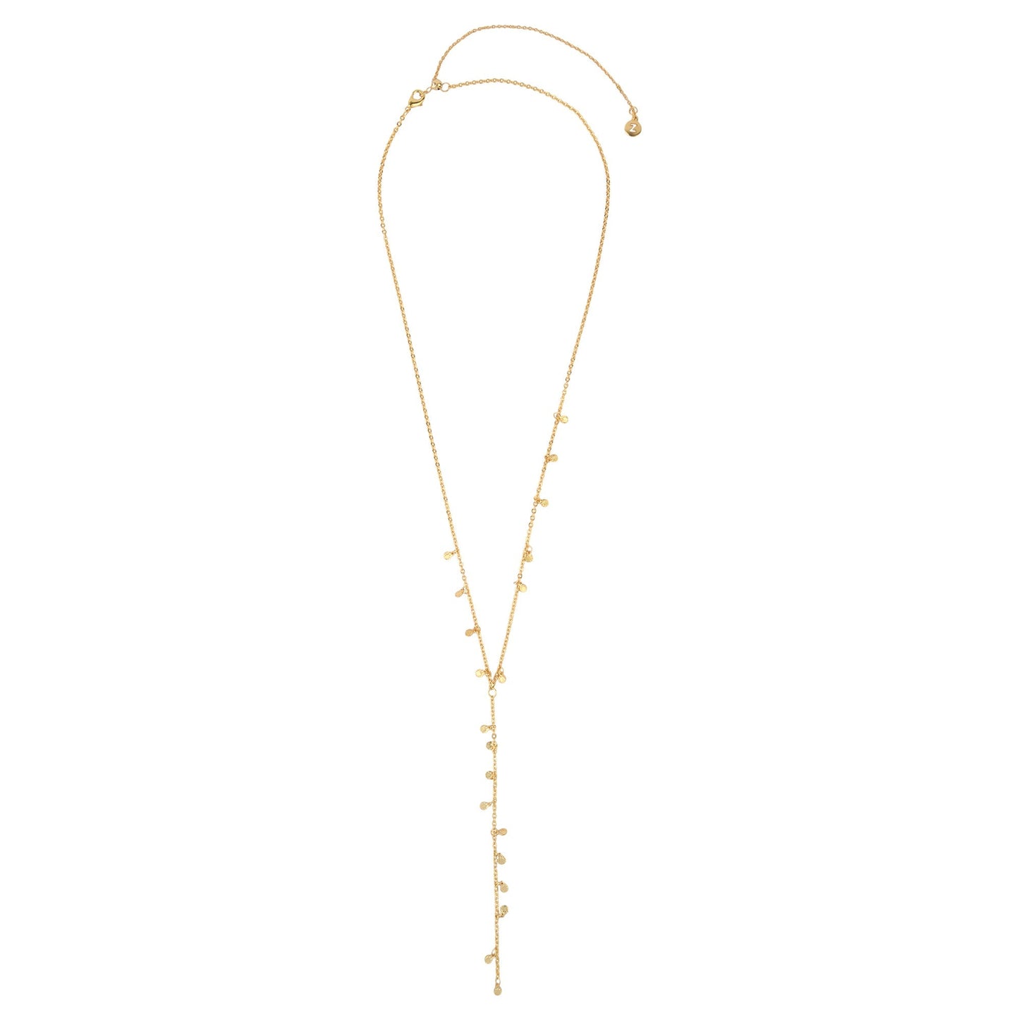 London Women's Z Real Gold Plated Bobble Y-necklace