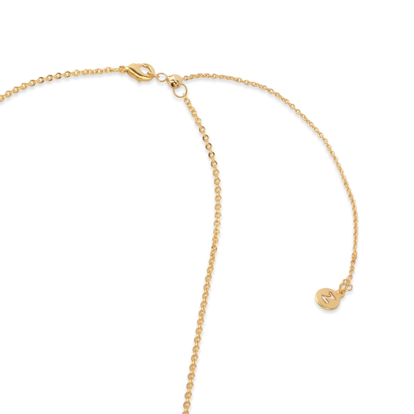 London Women's Z Real Gold Plated Bobble Y-necklace