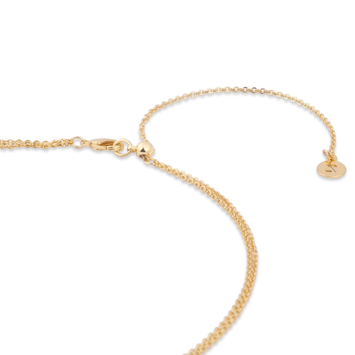 London Women's Z Real Gold Plated Long Layered Necklace