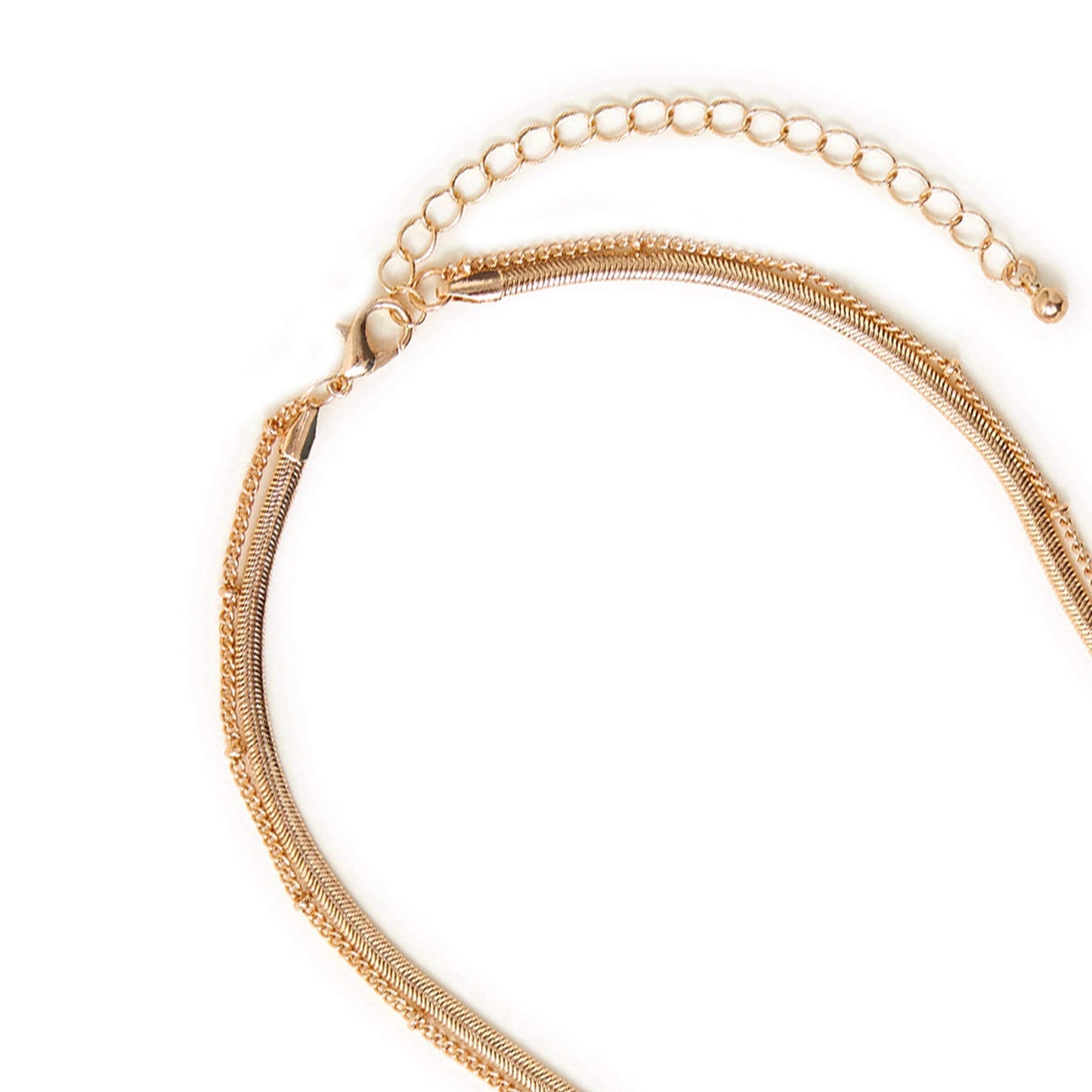 Gold Layered Pave Bow Pendant Necklace