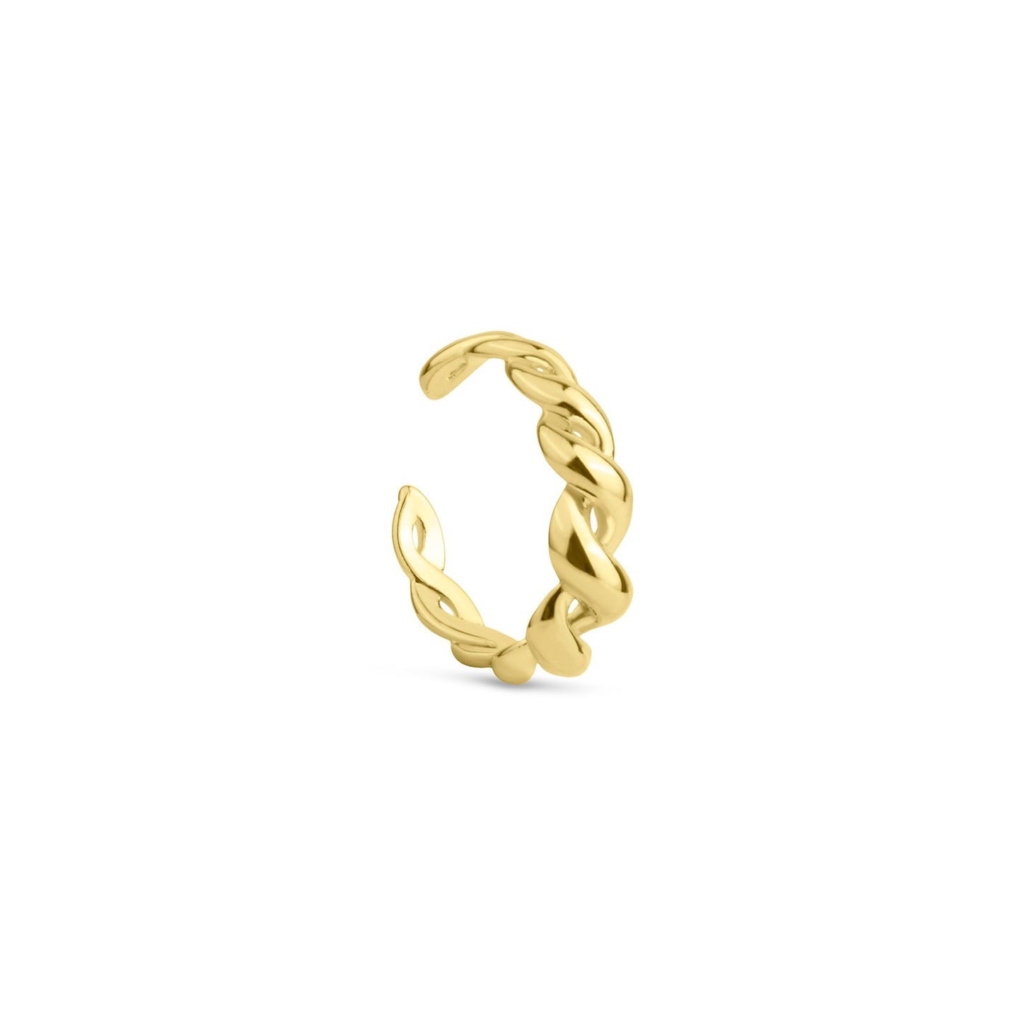 Real Gold Plated Adjustable Braided Ring