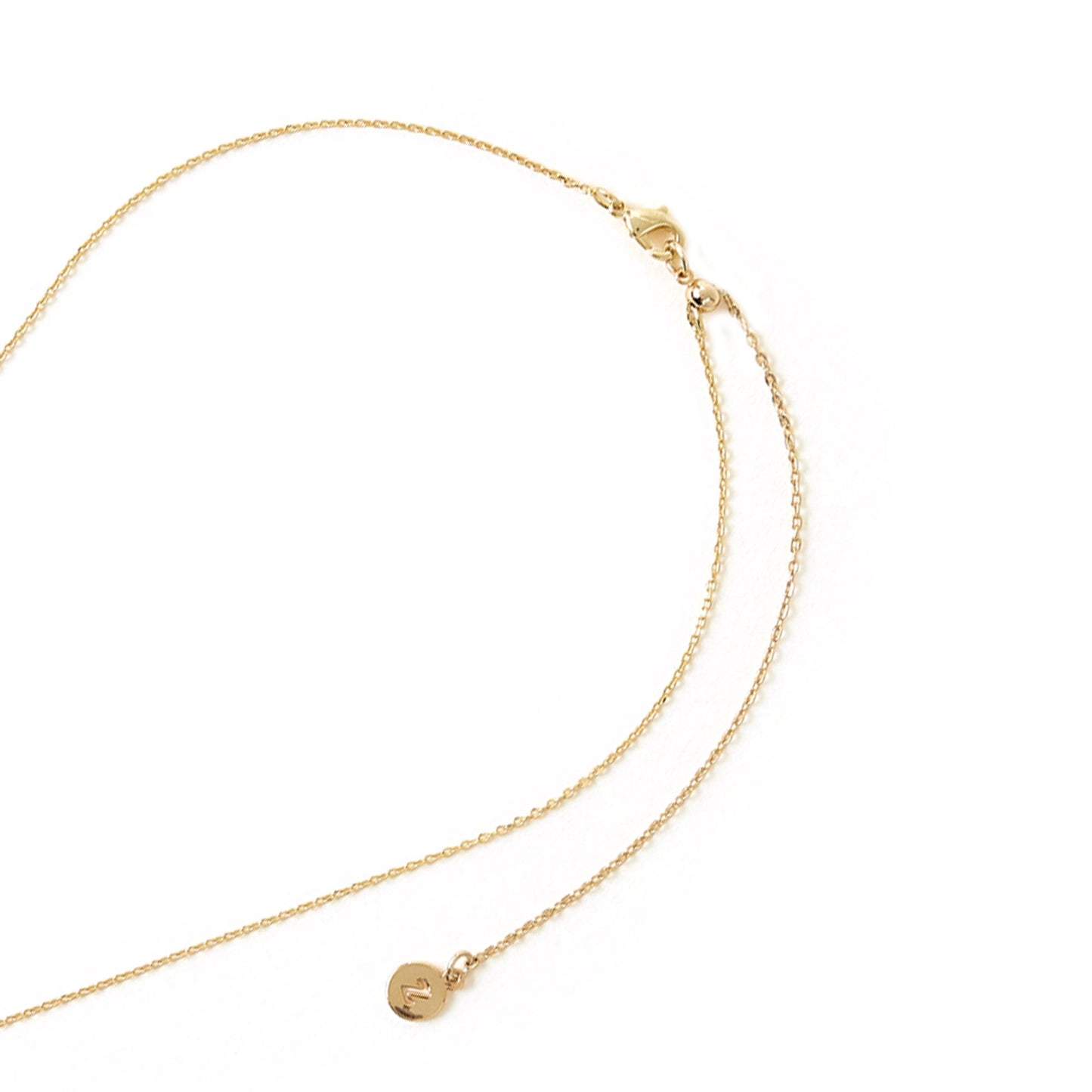 Real Gold Plated Cubic Zirconia Bow Pendant Necklace