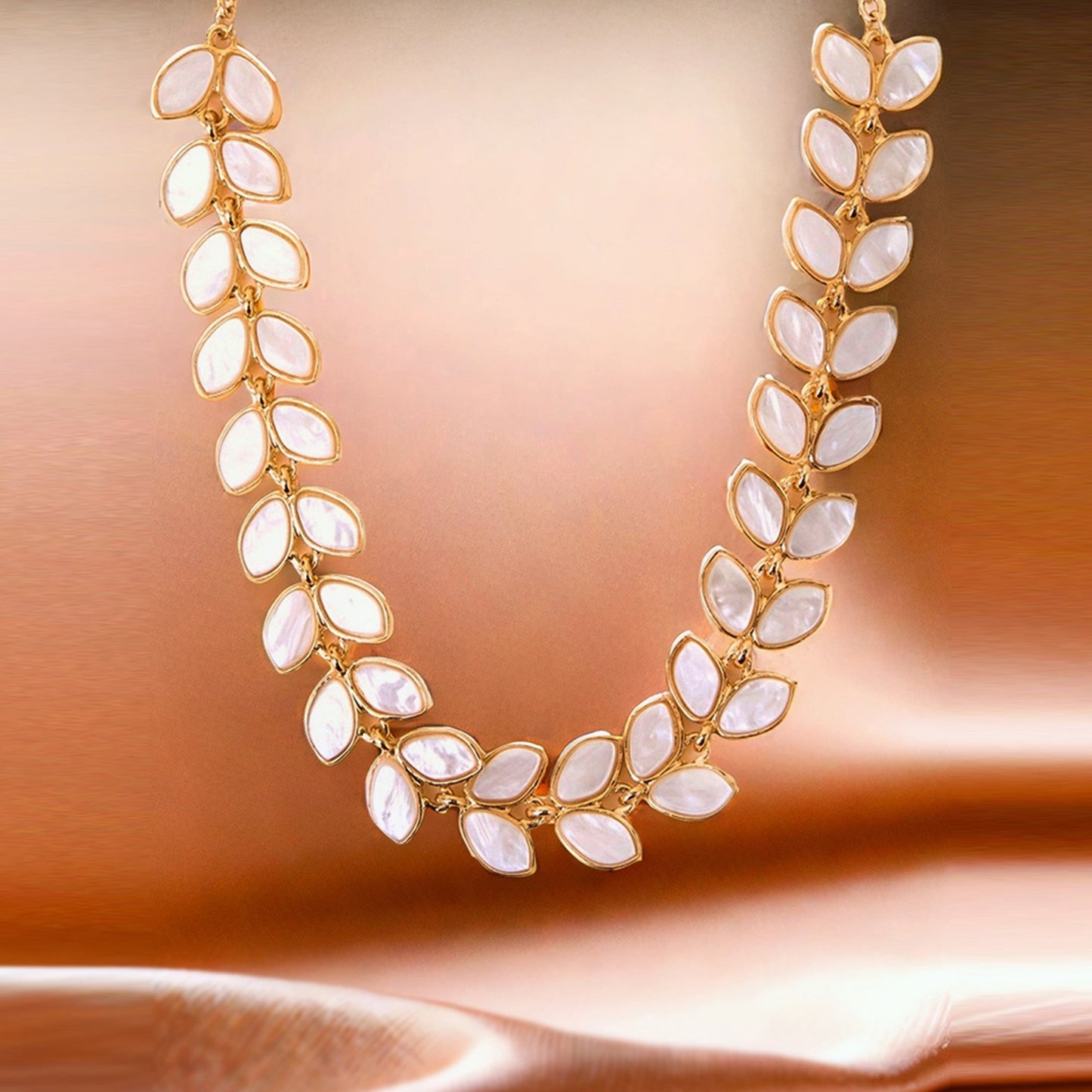 Pearl Leaf Necklace