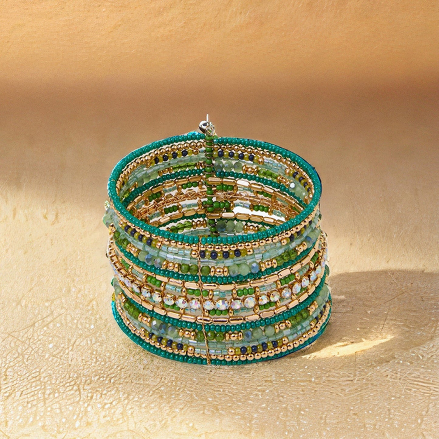 Wide Beaded Cuff