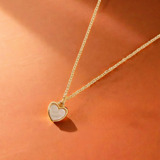 Moonstone Heart Necklace