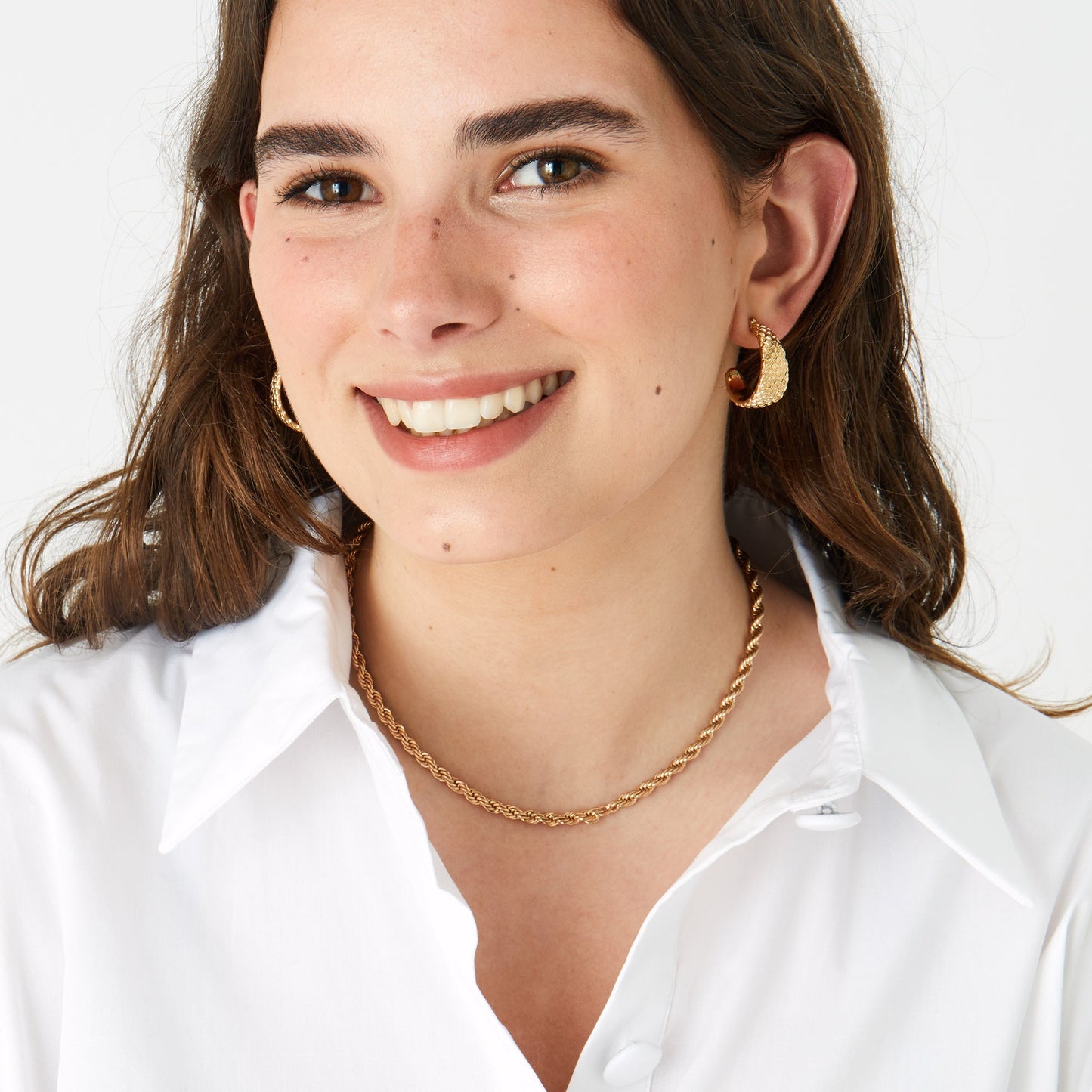 London Women's Berry Blush Twisted Rope Necklace