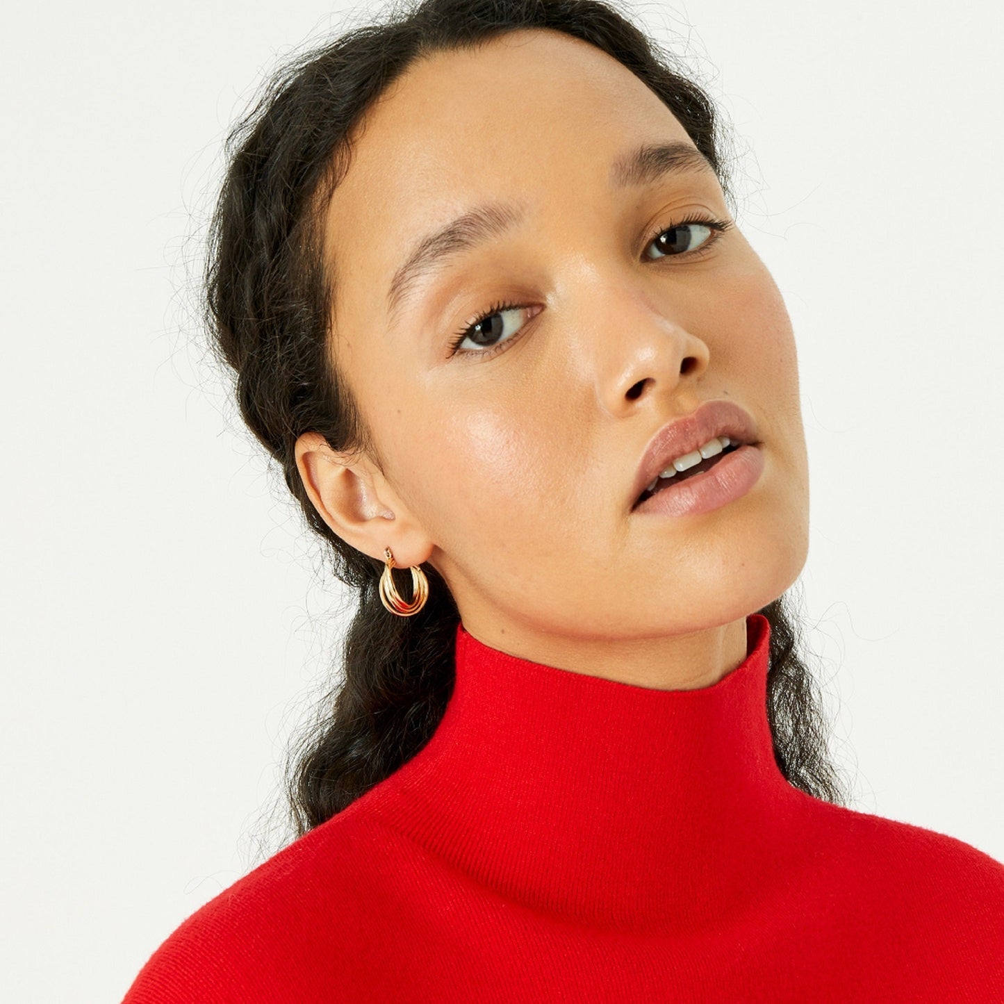 London Women's Twisted Hoop Earrings