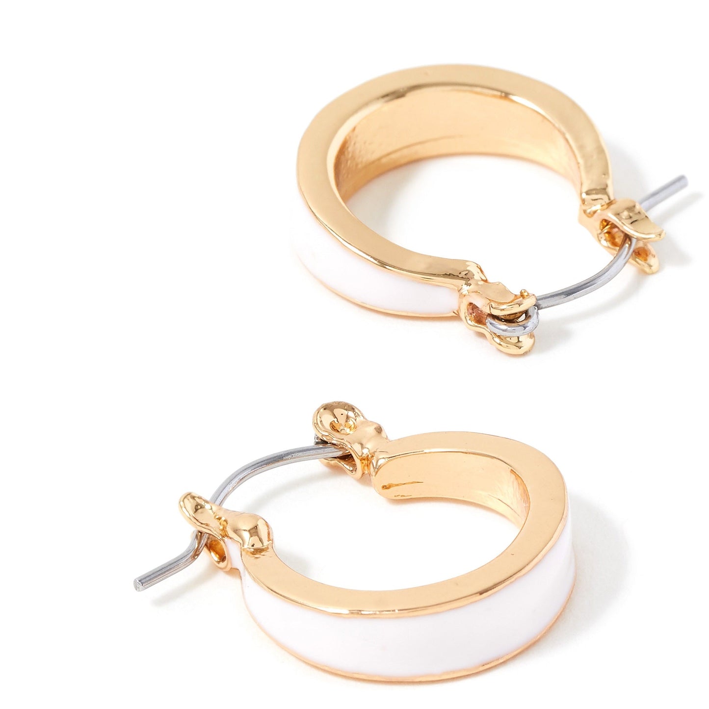 London Women's Dfg Pastel Pop Enamel Inlay Hoops