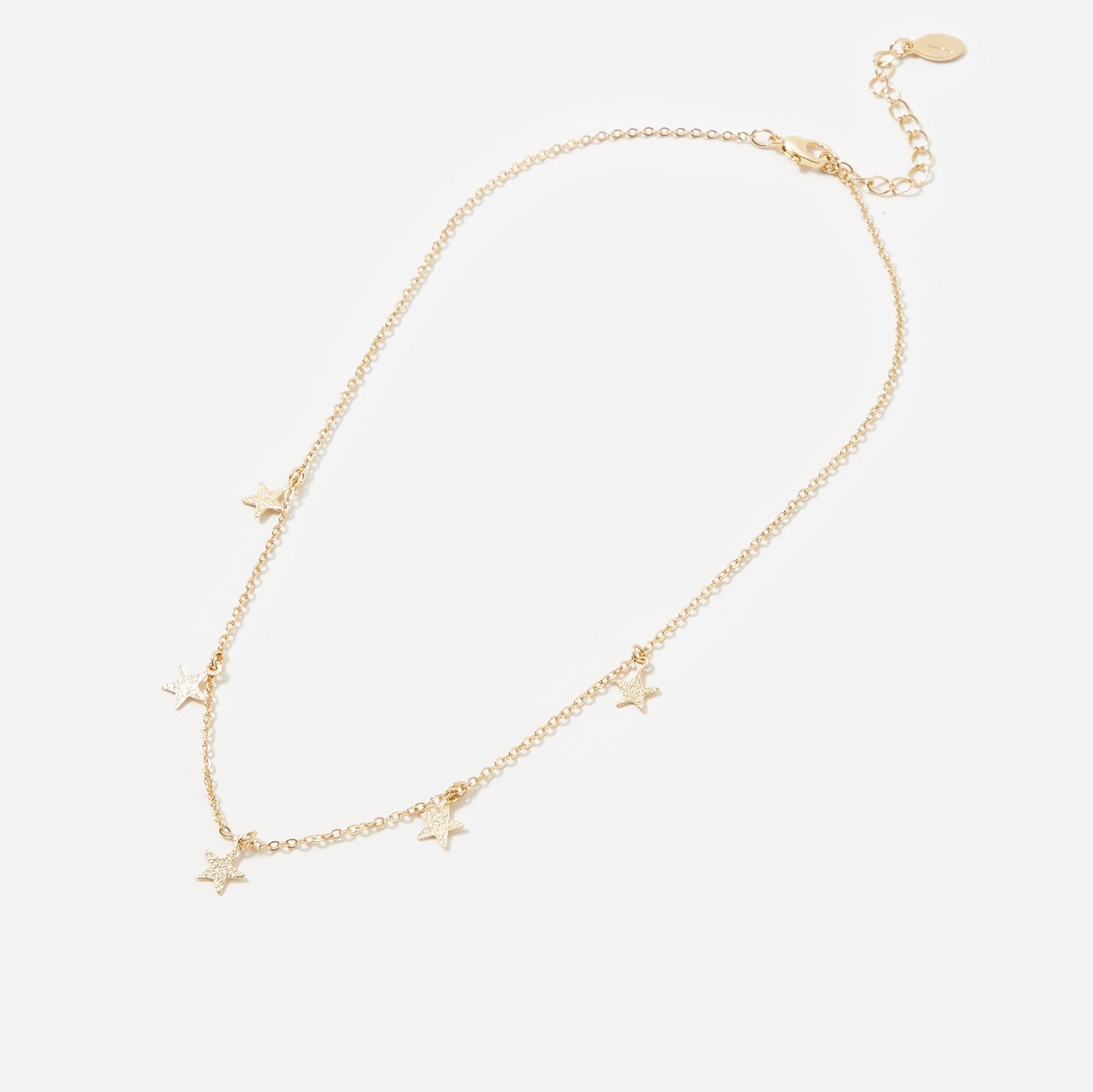 London Women's gold Star Station Necklace