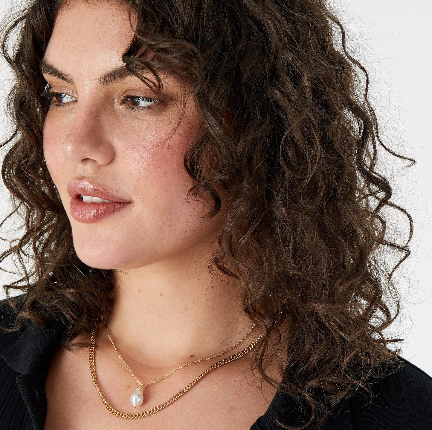 London Women's gold Single Pearl Pendant