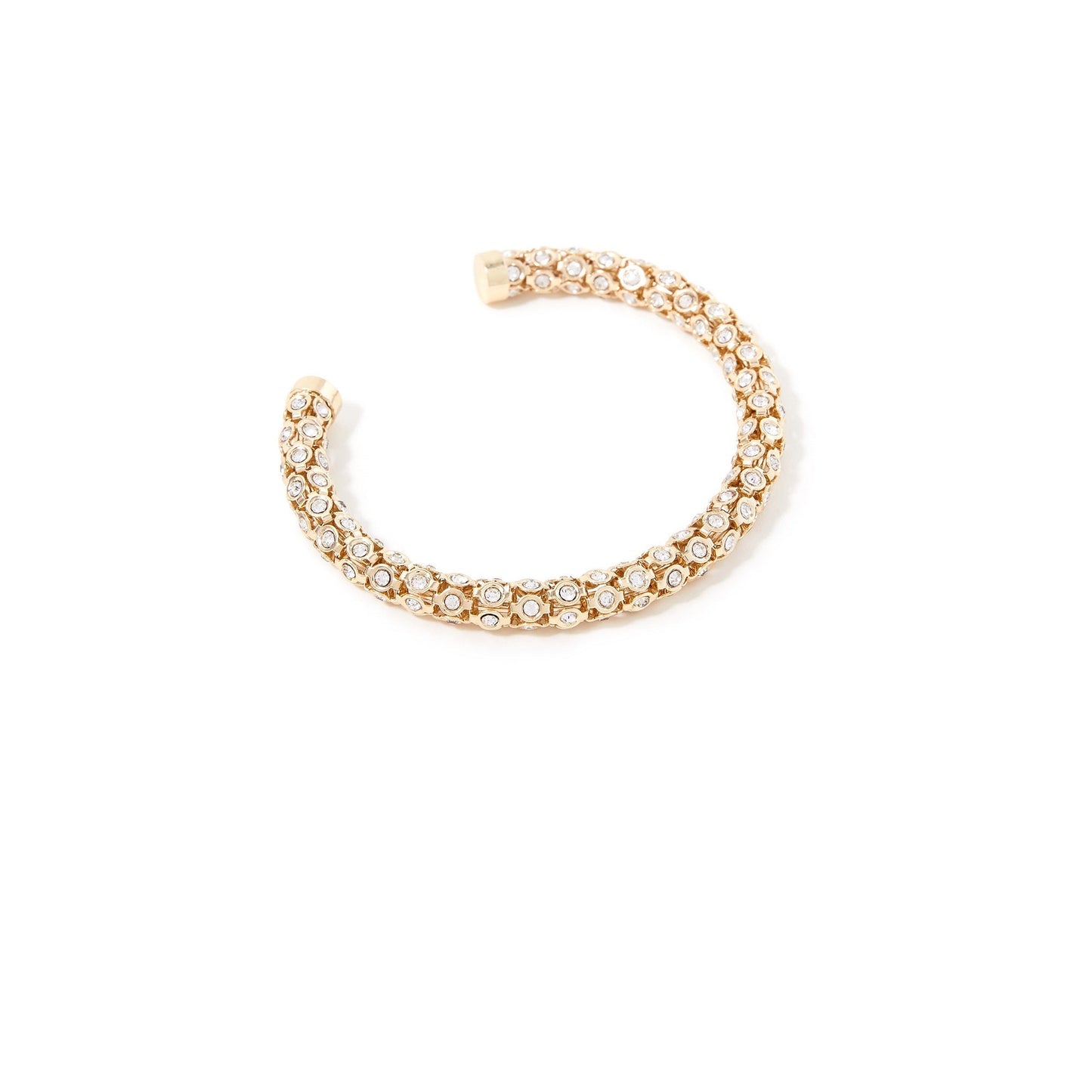 London Women's Pastel Pop Gold Crystal Cuff Bracelet