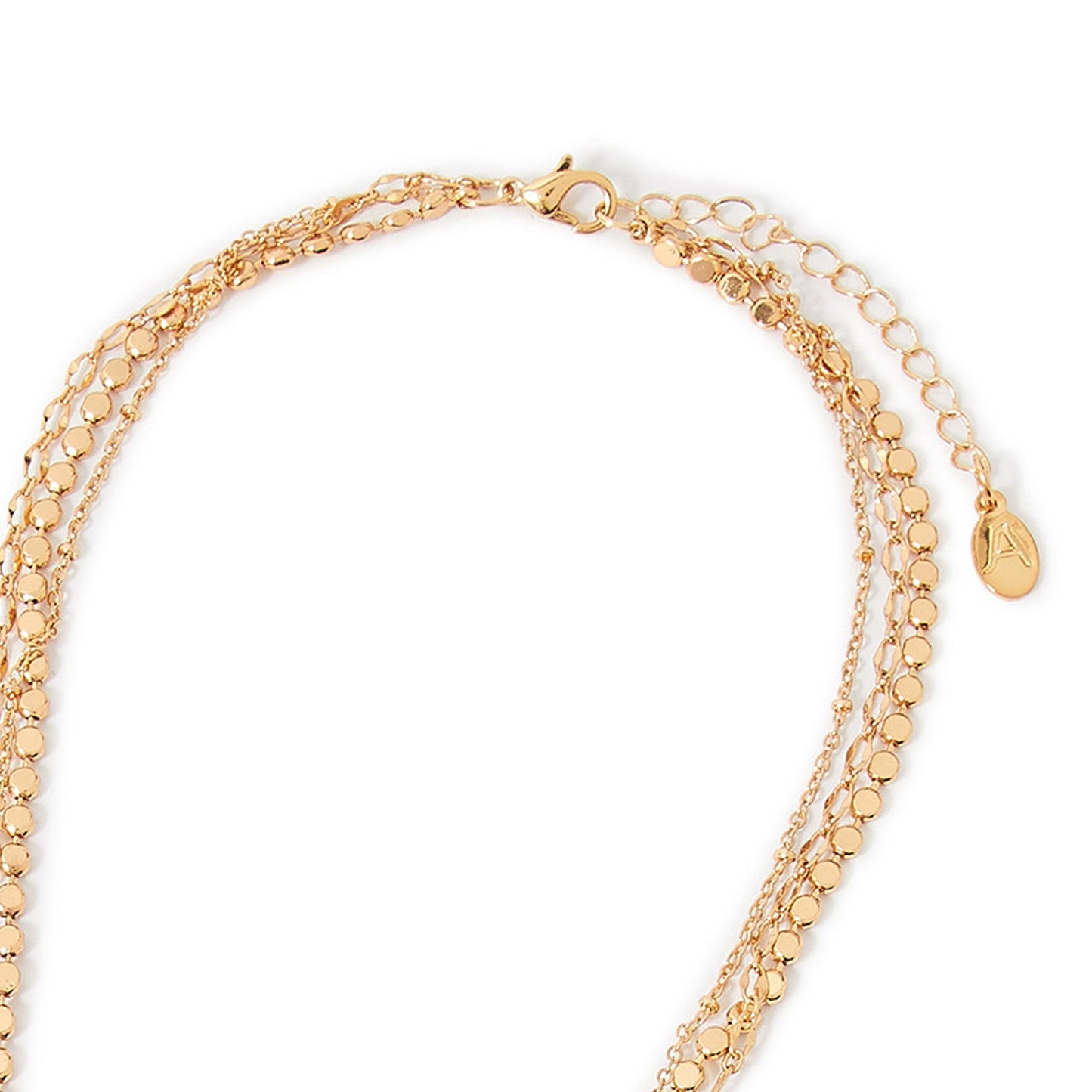 London Women's Pink Willow Set of 3 Fancy Gem Multi Row Necklace