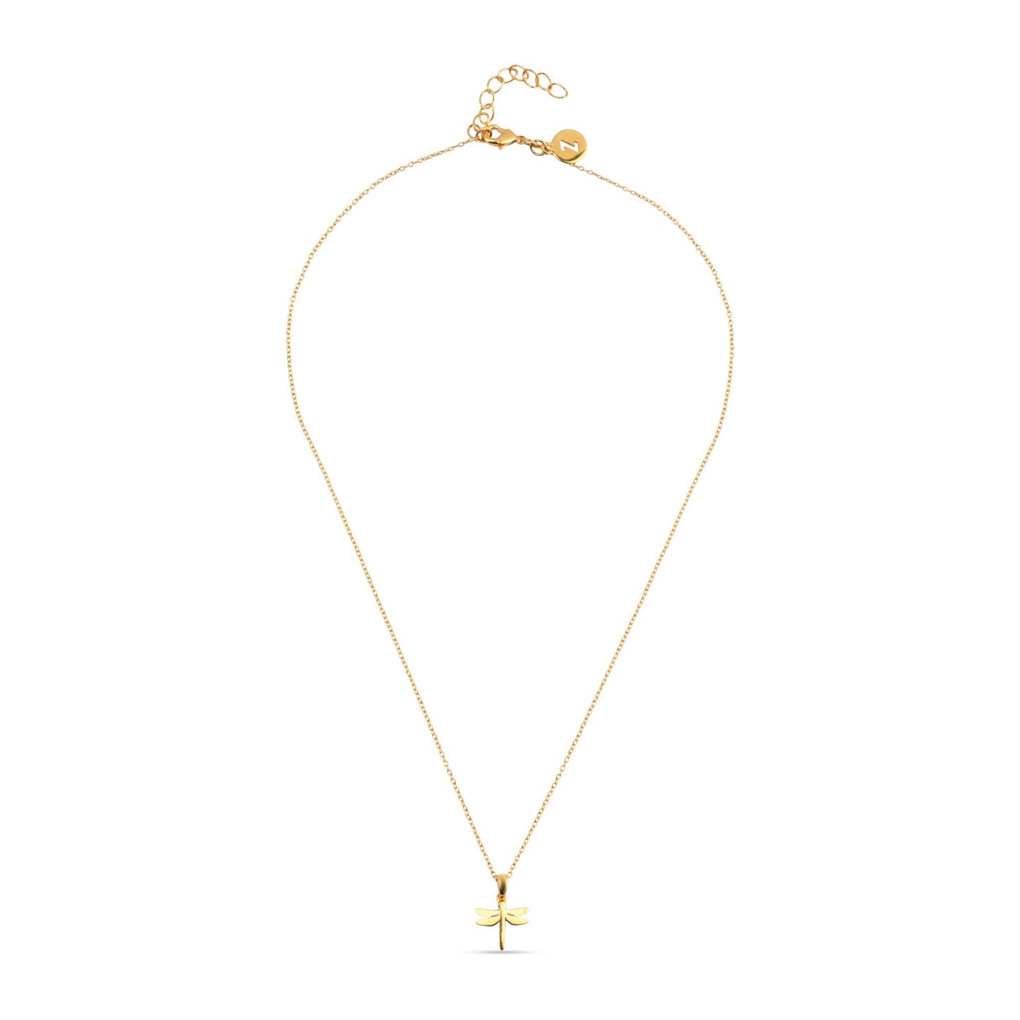 Real Gold Plated Z Dragonfly Necklace For Women